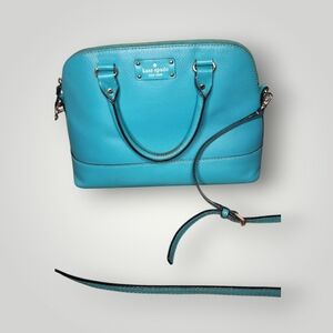 Kate Spade Teal leather Crossbody Bag wellesley Rachelle purse